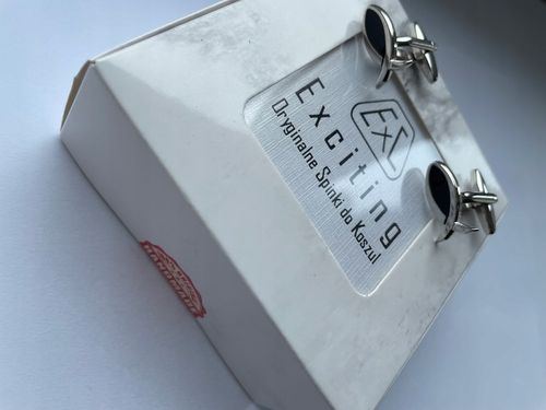 Męskie srebrne spinki do mankietów EXC Symbol Ryby Znak Ryby na Arena.pl