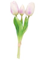 TULIPAN SILIKONOWY TULIPANY BUKIET 3 sztuki 29 cm FIOLETOWE