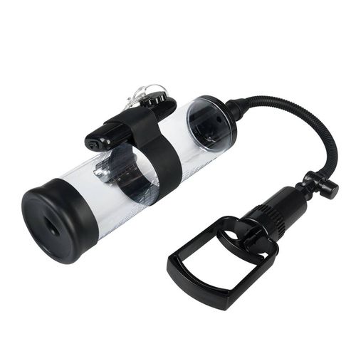 Pompka Powiększająca Penisa - Powerpump Max Vibrating Black&Clear na Arena.pl