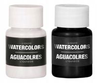 ZESTAW FARBEK DO MALOWANIA CIAŁA CZARNY BIAŁY HALLOWEEN