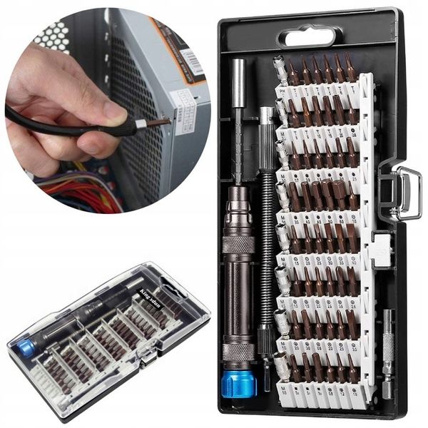 ZESTAW PRECYZYJNYCH ŚRUBOKRĘTÓW 60W1 BITY WKRĘTAK TORX MAGNETYCZNE MAGNES zdjęcie 1