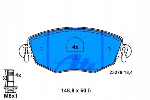 KLOCKI HAM PRZOD FORD MONDEO III 00-07 ATE na Arena.pl