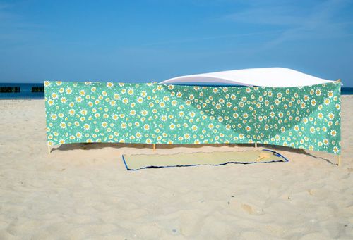 PARAWAN PLAŻOWY Stokrotki z indywidualnym napisem 3 PANELE 76.3 na Arena.pl