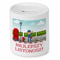 Skarbonka Dla Listonosza Najlepszy Listonosz Z Nadrukiem Ze Zdjęciem