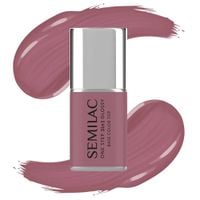 SEMILAC LAKIER HYBRYDOWY 3w1 ONE STEP GLOSSY S201 EARTH PINK 7ml