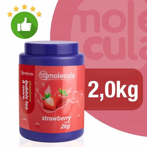 Molecula - KULKI do BUBBLE TEA - 2kg - MOLEKULARNY KAWIOR - TRUSKAWKA na Arena.pl