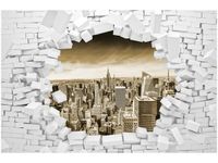 OBRAZ CITY VIEW CEGŁA KAMIENIE WIDOK