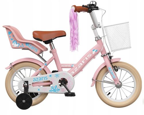 ROWEREK DLA DZIEWCZYNKI DZIECIĘCY RÓŻOWY 12 CALI ROWER BAGAŻNIK KOSZYK na Arena.pl