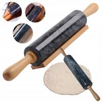 WAŁEK DO CIASTA MARMUROWY kuchenny KAMIENNY OBROTOWY 45cm CIĘŻKI na PREZENT