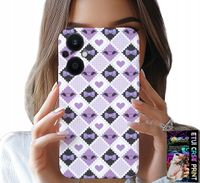 ETUI DO OPPO RENO8 LITE 5G - MODNE SERCA KOKARDKI KOKARDA + SZKŁO