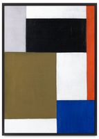 Plakat w ramce kompozycja geometryczna 61x91 cm w czarnej ramie