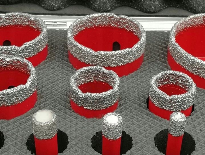 WIERTŁA DIAMENTOWE OTWORNICE DO GRESU 6-68MM ZESTAW OTWORNIC W WALIZCE 12EL zdjęcie 6