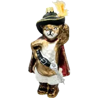 Bombka choinkowa szklana: Kot w butach