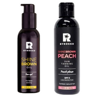 Byrokko Shine Brown SPF6 + Olejek Opalający