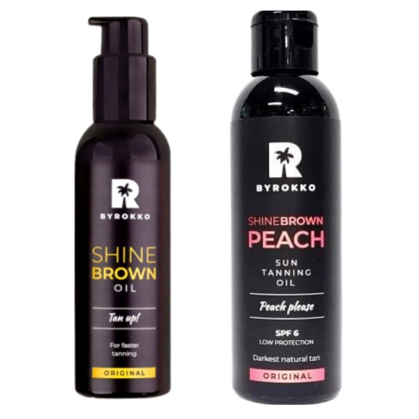 Byrokko Shine Brown SPF6 + Olejek Opalający zdjęcie 1