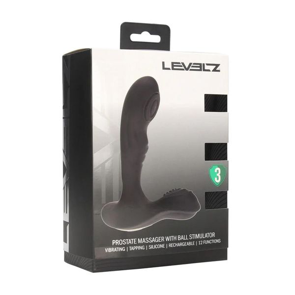Vibrating And Tapping Silicone Prostate Massager With Ball Stimulator - Bl zdjęcie 2