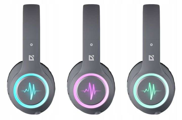 Słuchawki Bezprzewodowe Bluetooth z Mikrofonem MP3 Podświetlenie LED zdjęcie 5