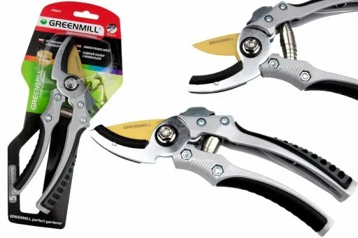 Sekator kowadełkowy do gałęzi tytanowe ostrze stal tytan Greenmill UP0062T zdjęcie 1