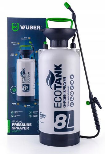 OPRYSKIWACZ CIŚNIENIOWY RĘCZNY DUŻY POJEMNOŚĆ 8L REGULACJA LANCA 98CM na Arena.pl