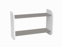 013 Półka podwójna 60 biało-szara