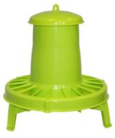 Karmidło automatyczne dla drobiu, 10,5 l, 7 kg, zielone, z nóżkami, Novital