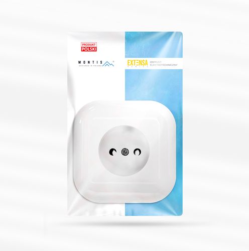 Gniazdo Elektryczne ścienne Montis biały na Arena.pl