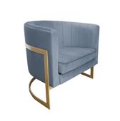 Fotel Glamour podstawa złota BL06
