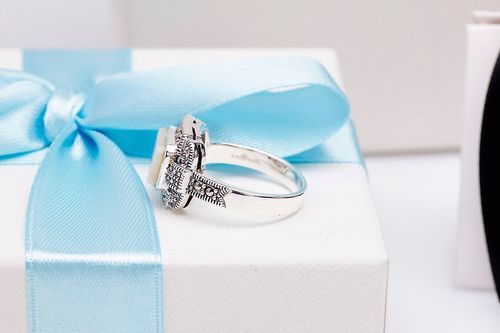 Srebrny pierścionek PDM2863 - Markazyty na Arena.pl