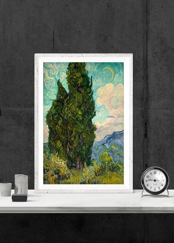 Cyprysy, Vincent van Gogh - plakat 21x29,7 cm na Arena.pl