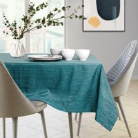 Obrus Plamoodporny VESTA Mankiet 140x350 Morski AmeliaHome