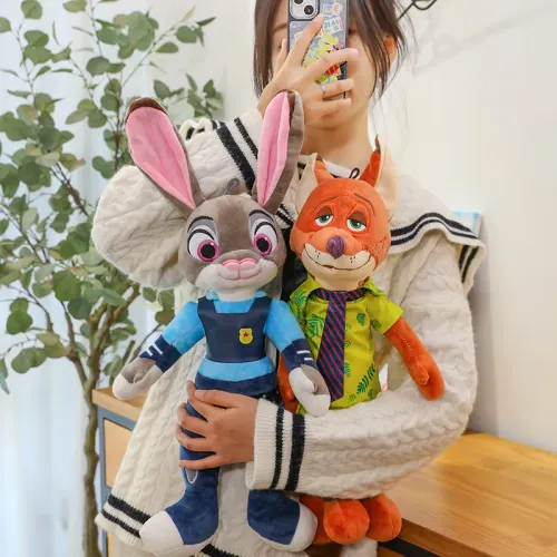 ZOOTOPIA 2x JUDY HOPPS + NICK WILDE MASKOTKA ZWIERZOGRÓD KRÓLIK LIS 40cm na Arena.pl