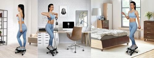 Stepper prosty z linkami ekspanderami licznikiem schody fitnessu turbo pupa na Arena.pl