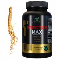 ERECTUS MAX Na POTENCJĘ EREKCJĘ LIBIDO SKUTECZNY Lanco 60 kaps.