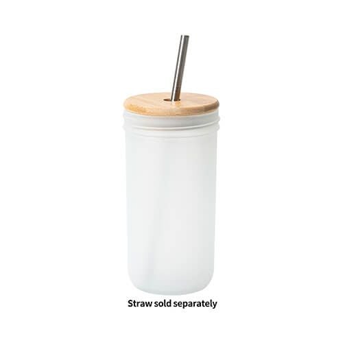 Kubek szklany 720 ml Mason Jar z bambusowa zakrętką do sublimacji na Arena.pl