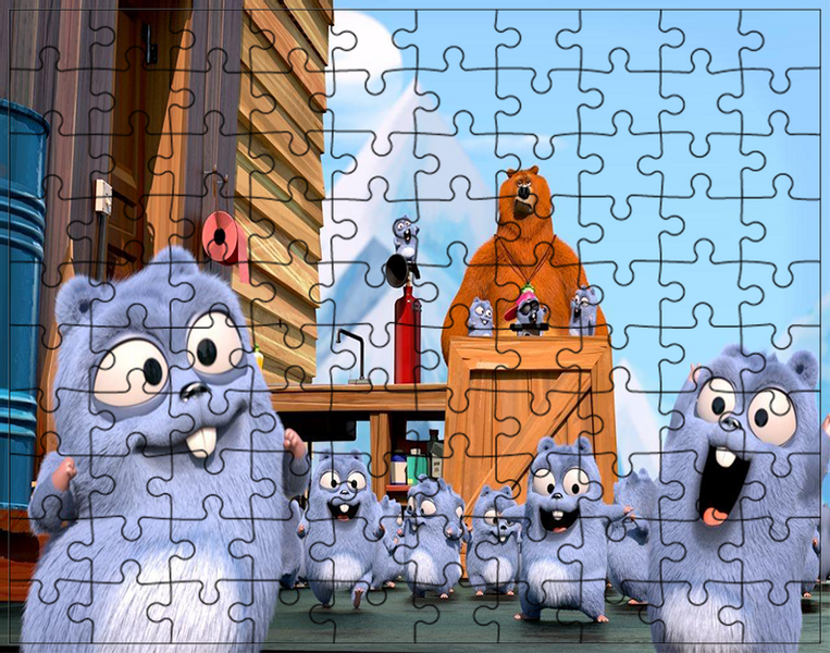 Puzzle Grizzy i Lemingi zdjęcie 1