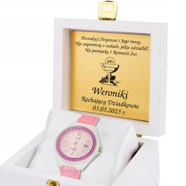 ZEGAREK komunijny CASIO różowy dla dziewczynki zdjęcie 4
