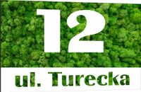 Tabliczka adresowa Numer domu Tablica adres posesji Metal ALUMINIUM 40x30