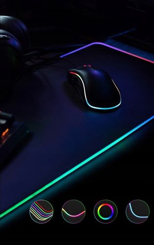 PODKŁADKA POD MYSZKĘ RGB LED GAMINGOWA DUŻA SZEROKA XMASTER XXL na Arena.pl