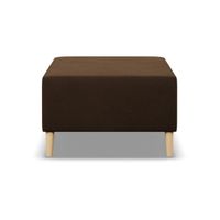 Pufa, podnóżek, MILO, mikrofaza, 71x71x40 cm, brązowy | TYLETEGOTU