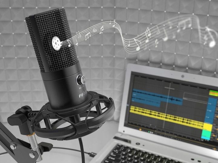 MIKROFON DO KOMPUTERA FIFINE T669 USB ZESTAW STATYW STUDYJNY RAMIĘ POPFILTR zdjęcie 3