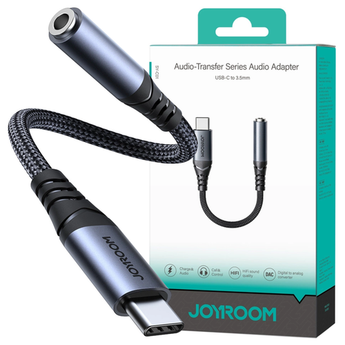 adapter audio joyroom sy-c01 usb-c do 3.5mm (czarny) na Arena.pl