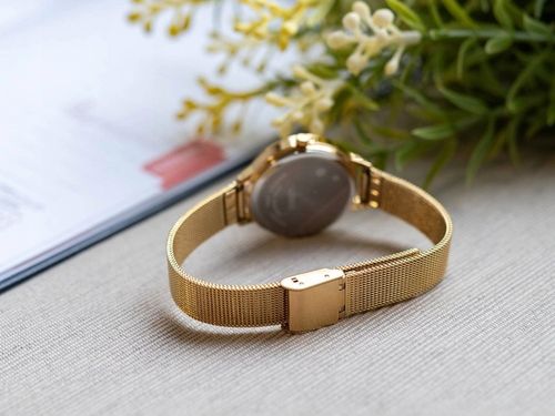 DAMSKI ZEGAREK LORUS RG214QX5 NA BRANSOLECIE MESH Z CYRKONIAMI ZŁOTY na Arena.pl