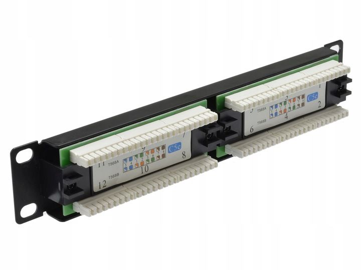 NEKU Patch panel patchpanel RACK 10'' 5e 12p UTP zdjęcie 2