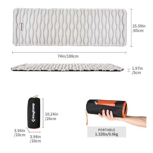 materac king camp ultra light 650 zdjęcie 2