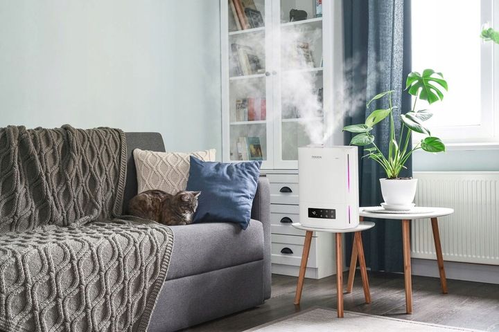 Nawilżacz powietrza AROMATERAPIA do roślin kwiatów Biały TRANSA 4,8L zdjęcie 9