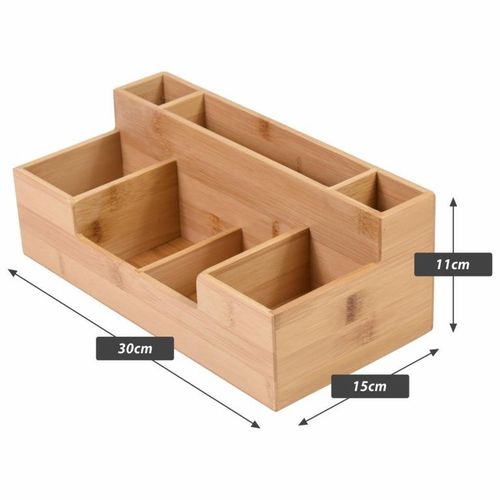 Organizer na artykuły papiernicze, bambusowy 30 x 15 x 11 cm na Arena.pl