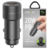 energea ład. sam. 1xusb+1xusb-c pd-qc3.0 38w szary/gunmetal alu drive