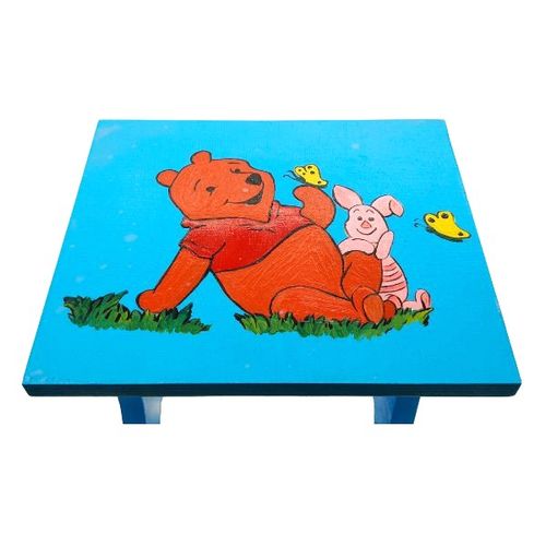 Krzesełko Dla Dzieci Drewniane Ręcznie Malowane – Kolorowy Stołek na Arena.pl