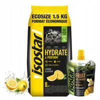 ISOSTAR KONCENTRAT 1500 G + ŻEL 90 G ZESTAW ENERGETYCZNO-IZOTONICZNY