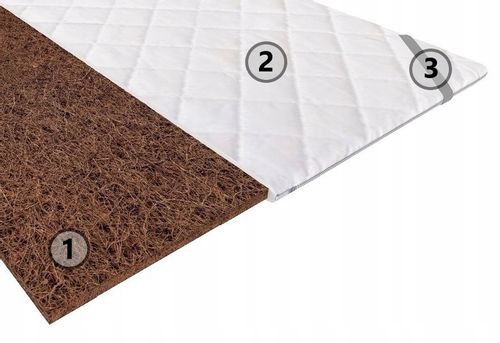MATERAC NAWIERZCHNIOWY nakładka kokosowa 90x200x2 na Arena.pl